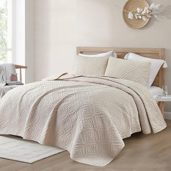 Exclusivo Mezcla King Quilt Bedding Set, Lightweight Soft Bedspreads Coverlets - Image 2