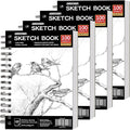 FIXSMITH 5.5"X8.5" Sketch Book | 400 Sheets Sketchbook |Acid Free Drawing Paper by FIXSMITH
