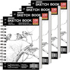 FIXSMITH 5.5"X8.5" Sketch Book | 400 Sheets Sketchbook |Acid Free Drawing Paper by FIXSMITH