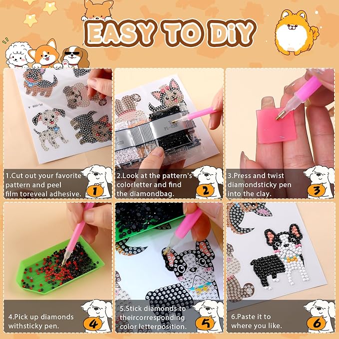 Labeol Diamond Art Kits for Kids Boys and Girls Ages 6-8-10-12 Easy to DIY - Image 5