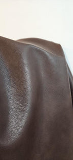 NAT Leathers | Cacao Brown Pebblegrain 2 Tone Fenice Soft Faux Vegan Leather PU - Image 8