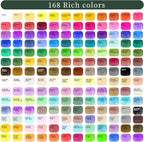 Artecho Watercolor Paint Set 168 Colors, Painting Kit - Image 2