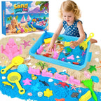 Mikiwon Ocean Sensory Bin, Sandbox Play Sand Art Kit by Mikiwon
