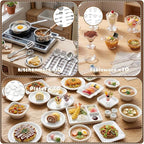 Diinokiy 200Pcs Dollhouse Miniature Food Drinks Bottle Cooking Toys Kitchen - Image 6