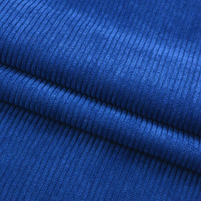 Corduroy Fabric Solid Plain Thick DIY Sewing Crafts Materials Stretch Corduroy by Mintao