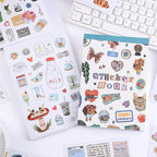 Girl's Korean Sticker Book, Food and Daily Life Theme - Image 2