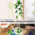 Plant Stained Glass, Stained Glass Window Hanging, Real Handmade Suncatcher - Image 5