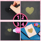 Lanties Embossing Kit with Heat Tool Bundle, 8 x 10ml Embossing Powders - Image 3