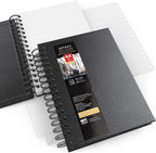 ARTEZA Watercolor Sketchbook Set, 64 Pages per Book, 5.5 x 8.5 Inches, - Image 4