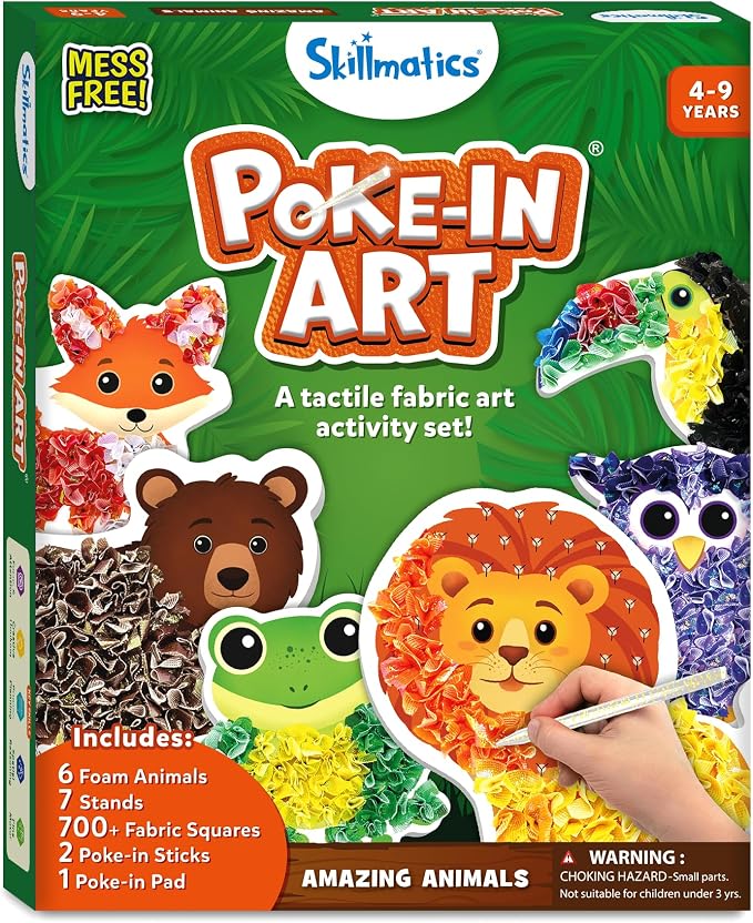 Skillmatics Poke-in Art – Animals, Mess-Free DIY Wood Craft Kit - Image 9