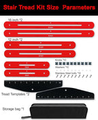 Stair Tread Template Tool, 8-60 inches Solid Aluminum Stair Tread Jig - Image 6