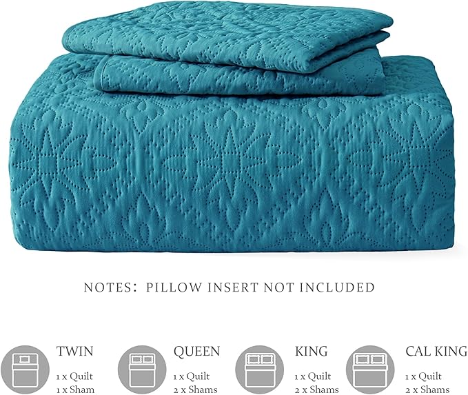 Exclusivo Mezcla Queen Quilt Bedding Set, Lightweight Soft Bedspreads Coverlets - Image 6