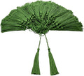 VAPKER 100 Pieces Medium Green Color Tassels 13cm/5-Inch Silky Handmade Soft by VAPKER