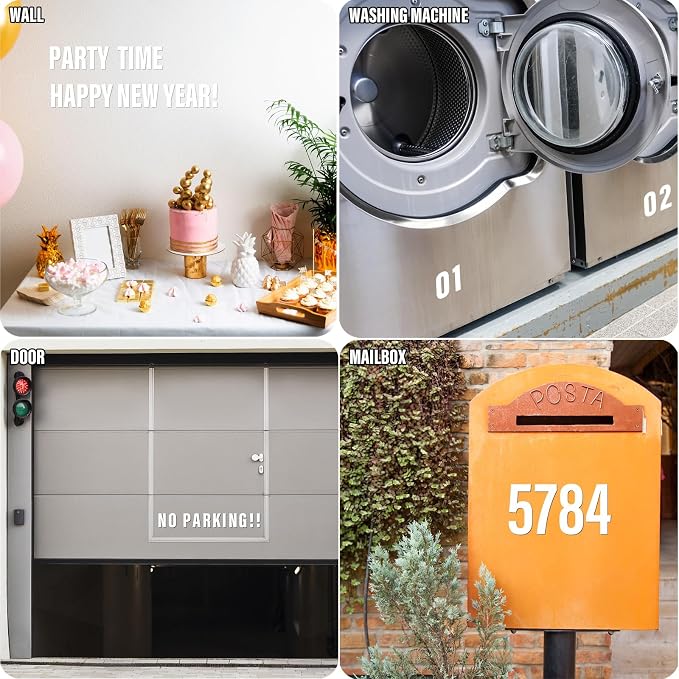 Letter Stickers, Mailbox Numbers, 4 Inch Waterproof Vinyl Alphabet | 4 Inch - Image 4