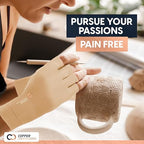 Copper Compression Arthritis Gloves | Fingerless Arthritis Carpal Tunnel Pain - Image 3
