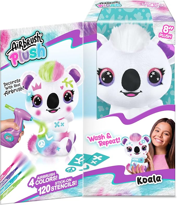 Canal Toys Personalize Airbrush Plush Large Koala! Decorate, Repeat! Customize - Image 14