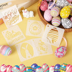 Augshy Easter Stencils, 56 Pack Holiday Stencils Easter Painting Stencils Set - Image 5