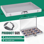 Trade Show Display Case Table Top Portable Aluminum Sports Card Display Case - Image 2
