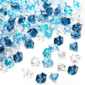 DomeStar 500PCS Assorted Blue Fake Ice Rocks Vase Fillers, Aquarium Gravels by DOMESTAR