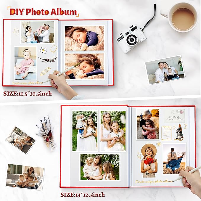 Artfeel Photo Album Self Adhesive Scrapbook, Large Photo Book - Image 3