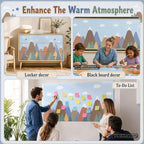 Moving Mountains Bulletin Board Roll Non-Woven Fabric Poster 16in X 20ft | Back - Image 5