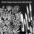 ARTISTRO 5 White Paint Pen for Rock, Painting - Image 6