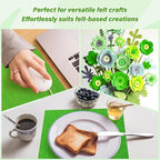 XSEINO 13 Rolls Green Felt Fabric, Fit - Image 7