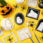 Simgoing 12 Set Wood Ghost DIY Frames Decorating Craft - Image 4