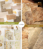 168Pcs Textured Scrapbook Paper Kit - Image 8