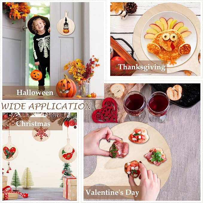 6 Pieces Mini Wooden Cutting Board Craft - Image 4