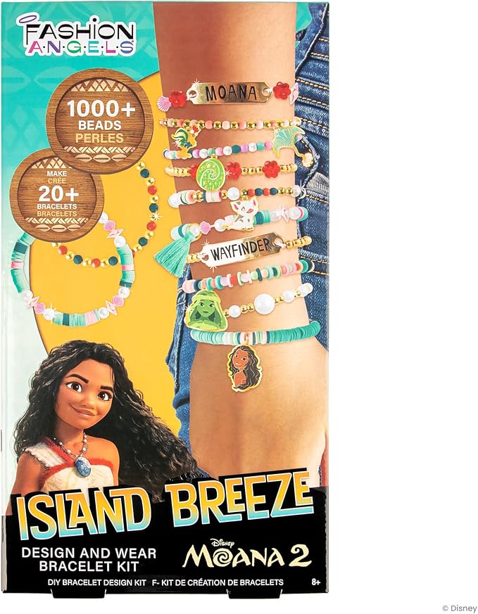 Fashion Angels Disney Moana 2 DIY Bracelet Making Kit | Includes 1, 000+ Beads - Image 5
