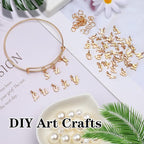 SANNIX 156Pcs/6 Sets Gold Letter Charms - Image 4
