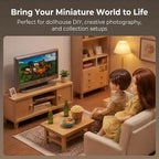 1:12 Scale Miniature TV Set, Tiny Television Dollhouse Furniture Accessories - Image 8