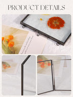 REDHUGO Hanging Pressed Flower Frames, Double Glass Floating Picture Frame - Image 7