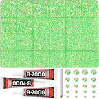 31000Pcs Lime Green Rhinestones by Worthofbest