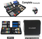 KALOUR 82 Pack Drawing Sketching Kit, Pro Art Supplies - Image 6