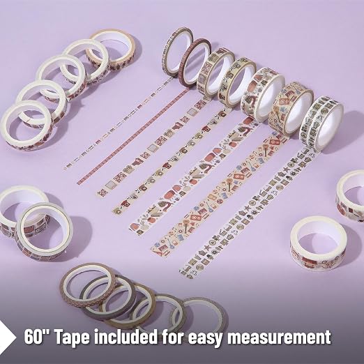 Mr. Pen- Washi Tape Set, 21 Rolls, 5 Yards/Roll | Washi Tape - Image 5