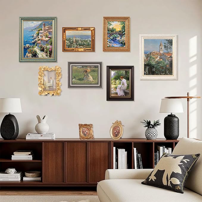 15 Pack Vintage Picture Frames for Wall or Tabletop Display Ornate Vintage - Image 5