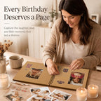 DIY Scrapbook Album 10x10 Inch 40 Pages, Hardcover Kraft Paper | Photo Book - Image 5