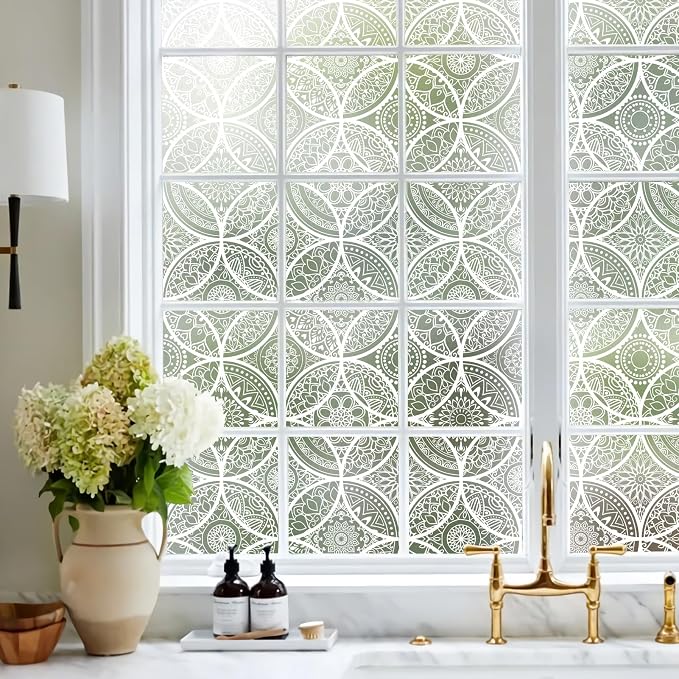 DKTIE Bohemian Decor Stained Glass Window Film - Image 3