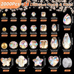Zefy 2000+ Pcs Crystal Glass Beads - Image 2