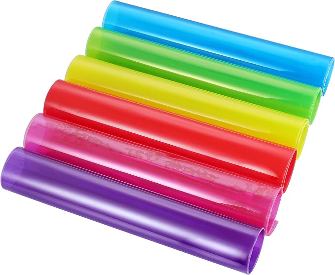 AOUXSEEM Jelly Transparent Leather Vinyl Sheets, Candy Solid Colors Waterproof by AOUXSEEM