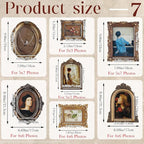 Wonderjune 7 Pcs Vintage Picture Frames Set - Image 2
