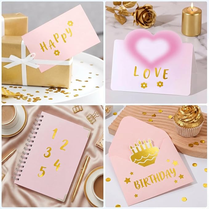 Outus 576 Pcs 8 Sheets Letters Stickers Vinyl Alphabet Number Decals Back to - Image 4