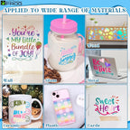 VINYL FROG Permanent Adhesive Vinyl Bundle 70 Pack Adhesive Vinyl Sheets - Image 7