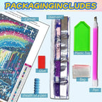 Landscape Diamond Art Kits for Adults, Full Drill Waterfall Diamond Painting - Image 3