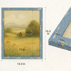 puthiac 11x14 Rustic Farmhouse Picture Frame, Denim Blue, 1 Pack | Distressed - Image 5
