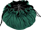 SIQUK Large Dice Bag with Pockets Big Capacity Dice Bag Drawstring Dice Pouch - Image 3
