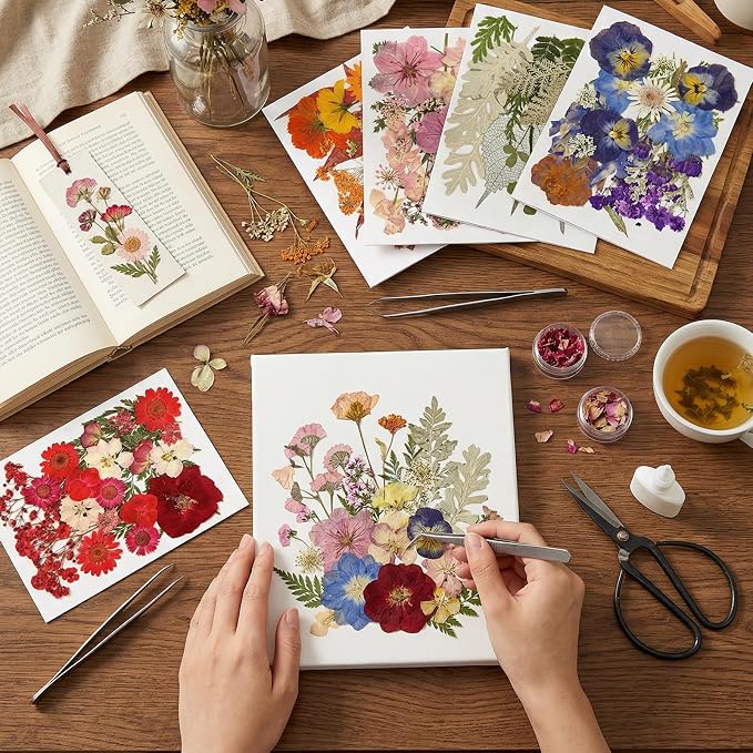 110Pcs Dried Flowers for Crafts, Pressed Flowers for Resin Molds, Dry Flowers - Image 7