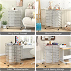 BECOMFORT 15-Drawer Rolling Cart - Image 8